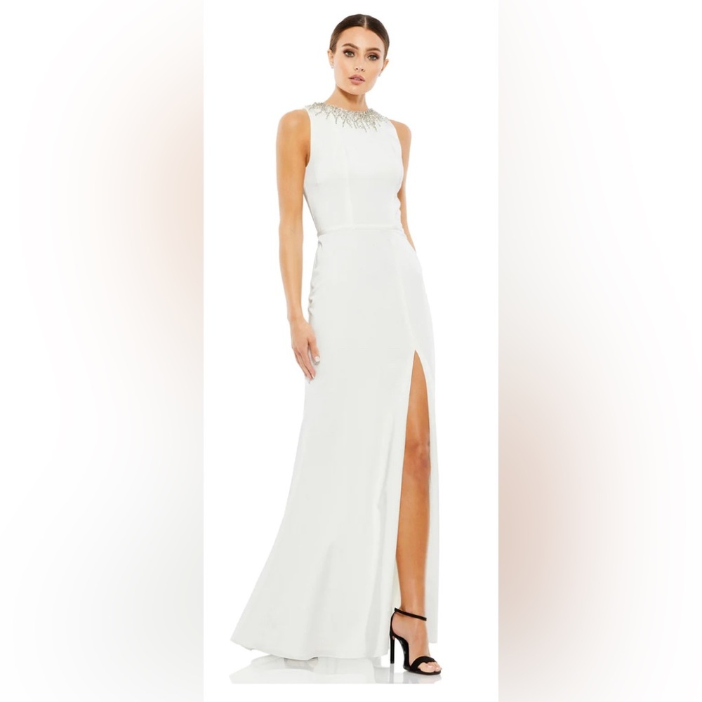 Mac Duggal NWT white dress Size 2